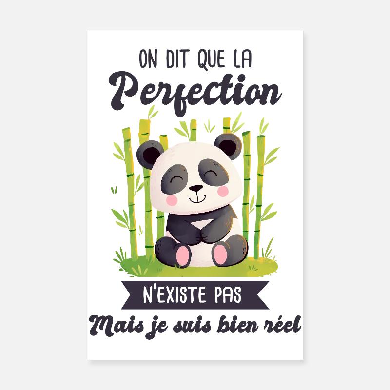 panda mignon naissance bébé. Poster 20 x 30 cm