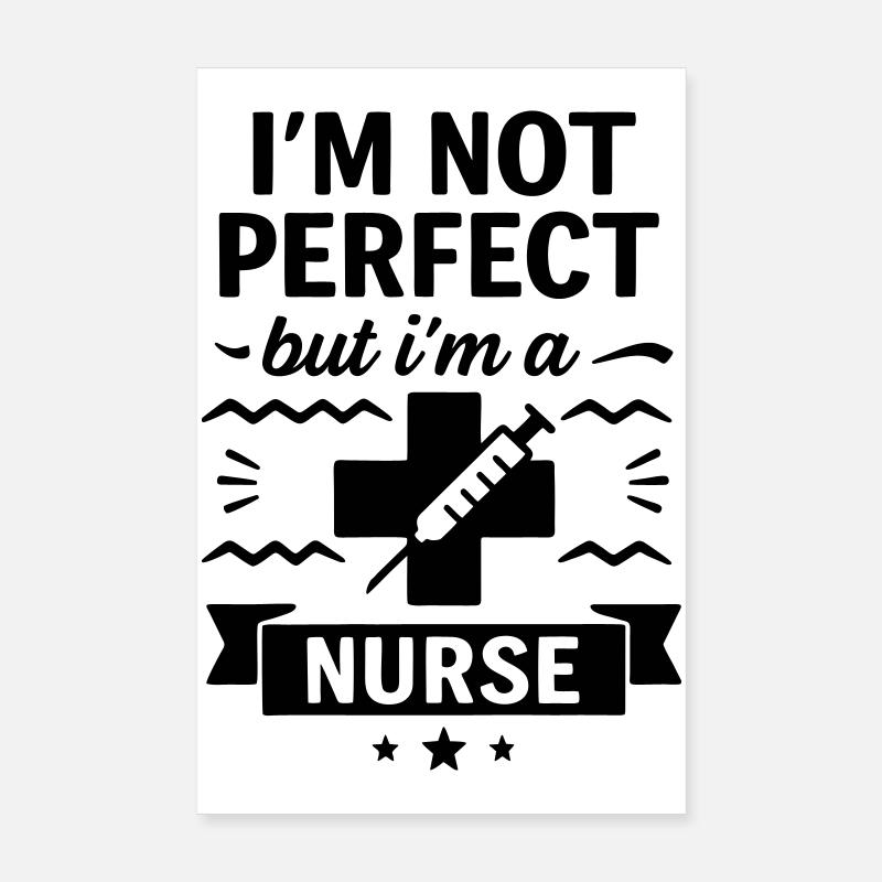 nicht perfekt aber ein großartiger Krankenpfleger Poster 20x30 cm