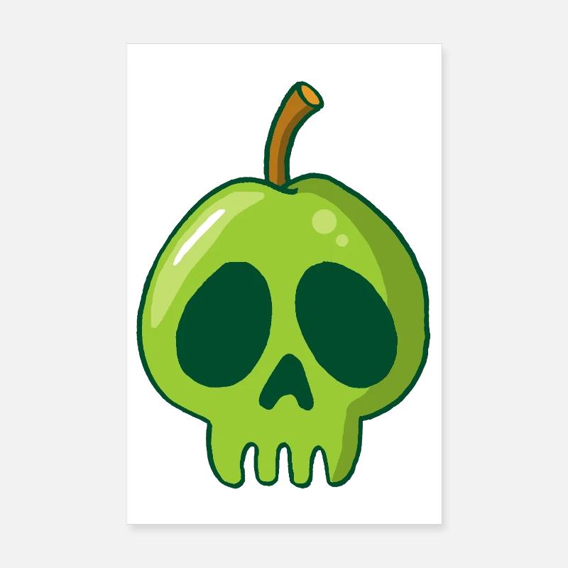 Apple Skull Poster 8" x 12" (20x30 cm)