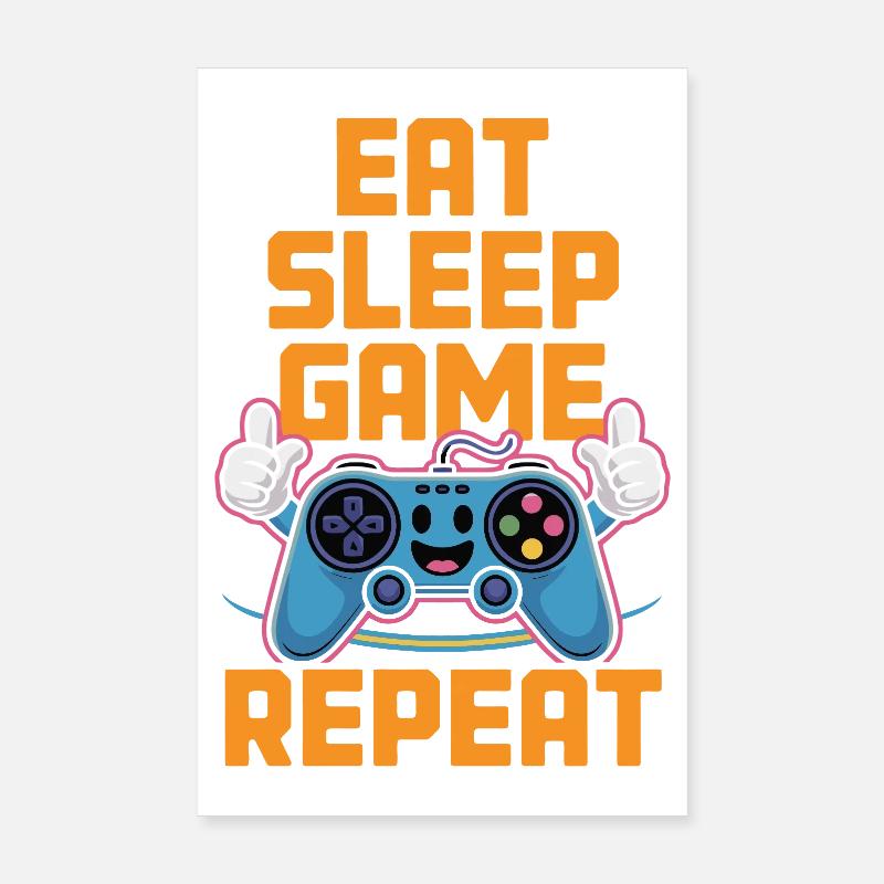 Jeu Manger et Dormer : Répéter Poster 20 x 30 cm
