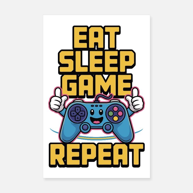 Jeu Manger et Dormer : Répéter Poster 20 x 30 cm