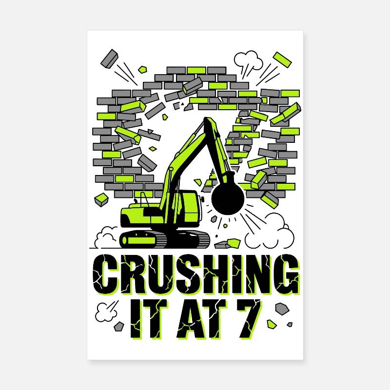 Crushing It At 7 Wrecking Ball Poster 8" x 12" (20x30 cm)