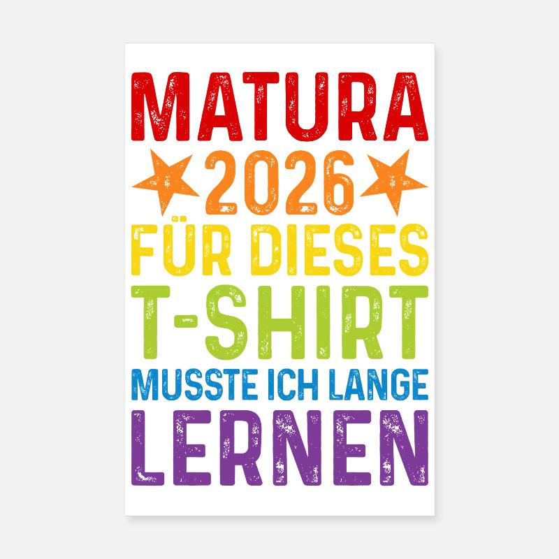 Matura 2026 T-Shirt Poster 20x30 cm
