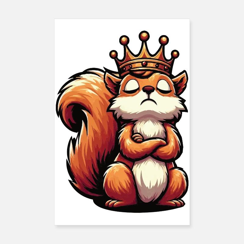 Eichhörnchen Eichhorn Eichhörnchenliebhaber Nager Poster 20x30 cm