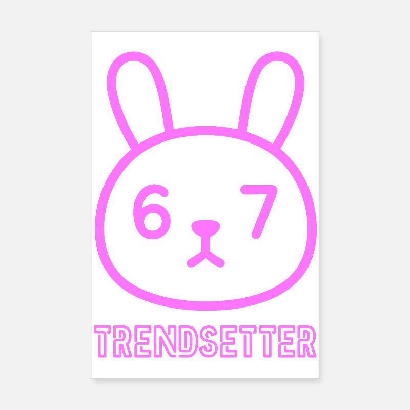 Neon Bunny 67 : Un lanceur de tendances Poster 20 x 30 cm