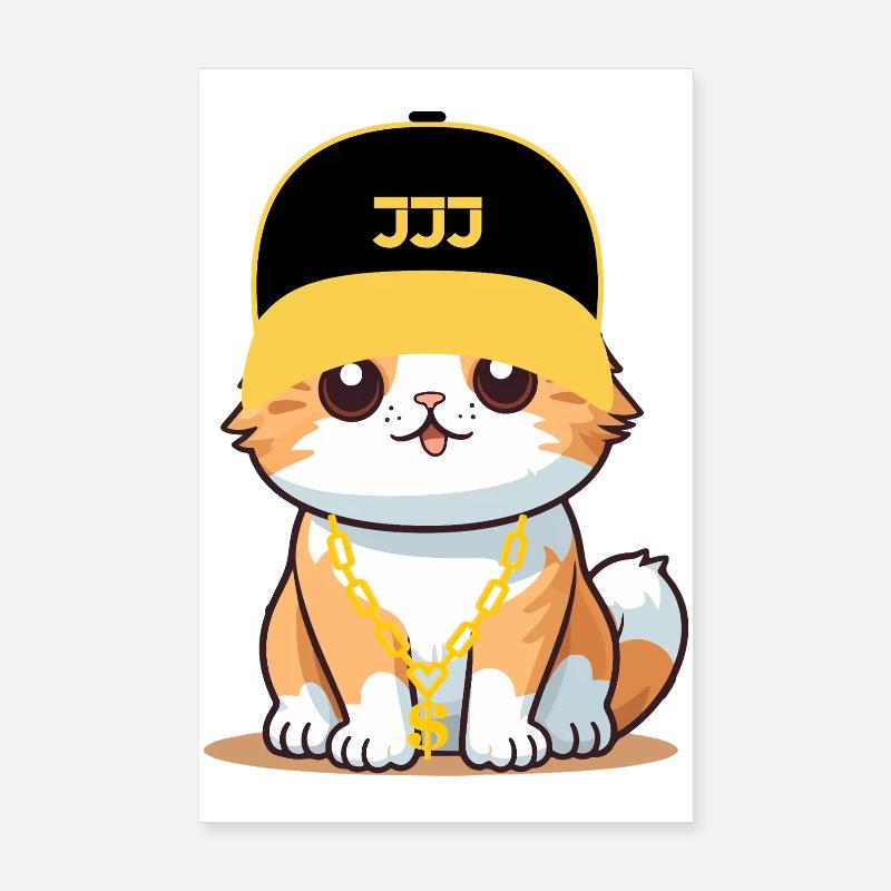 Swag cat - cool cat Poster 8" x 12" (20x30 cm)