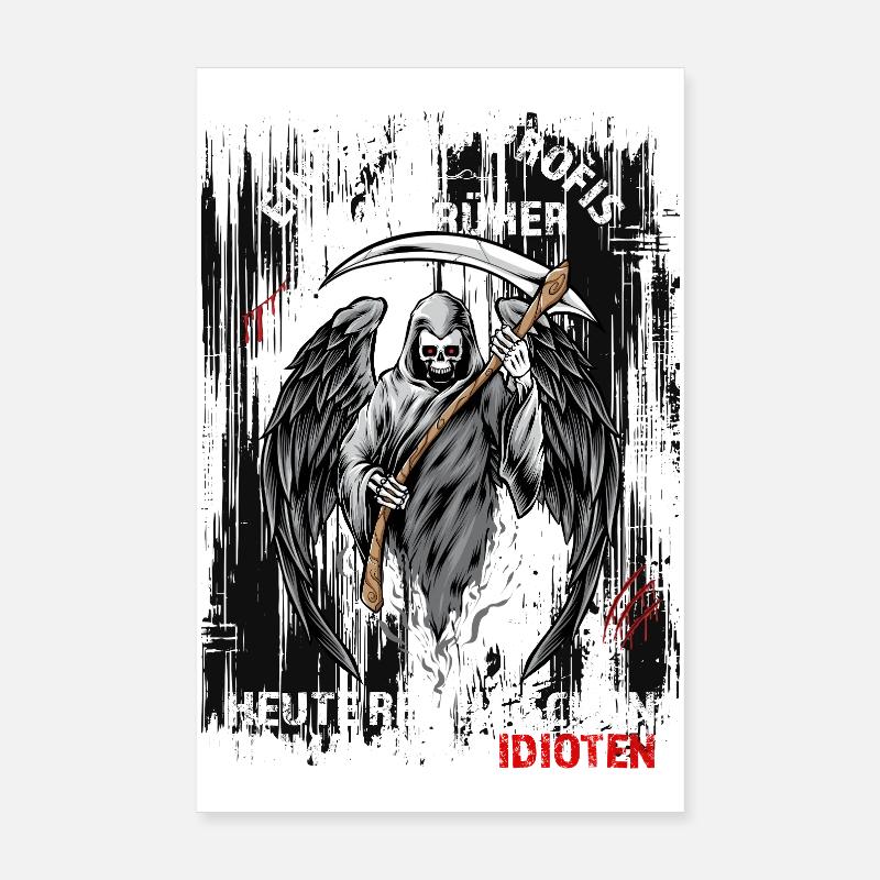 Einmal mit Profis war früher... Poster 20x30 cm