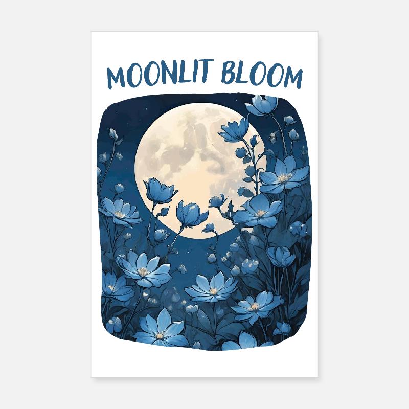 Fleurs de clair de lune Poster 20 x 30 cm