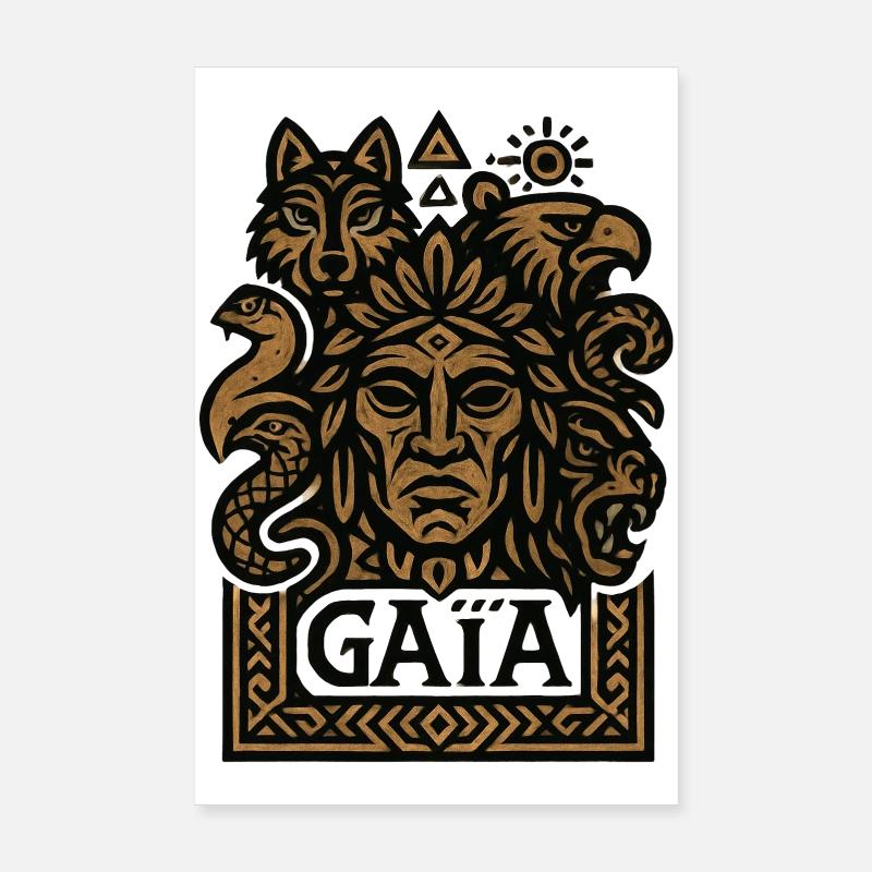 Gaia – Mutter Natur – Baum des Lebens Poster 20x30 cm