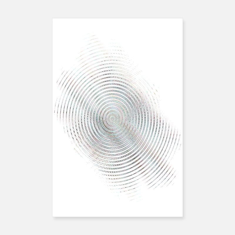 Bague d’empreintes digitales colorée Poster 20 x 30 cm