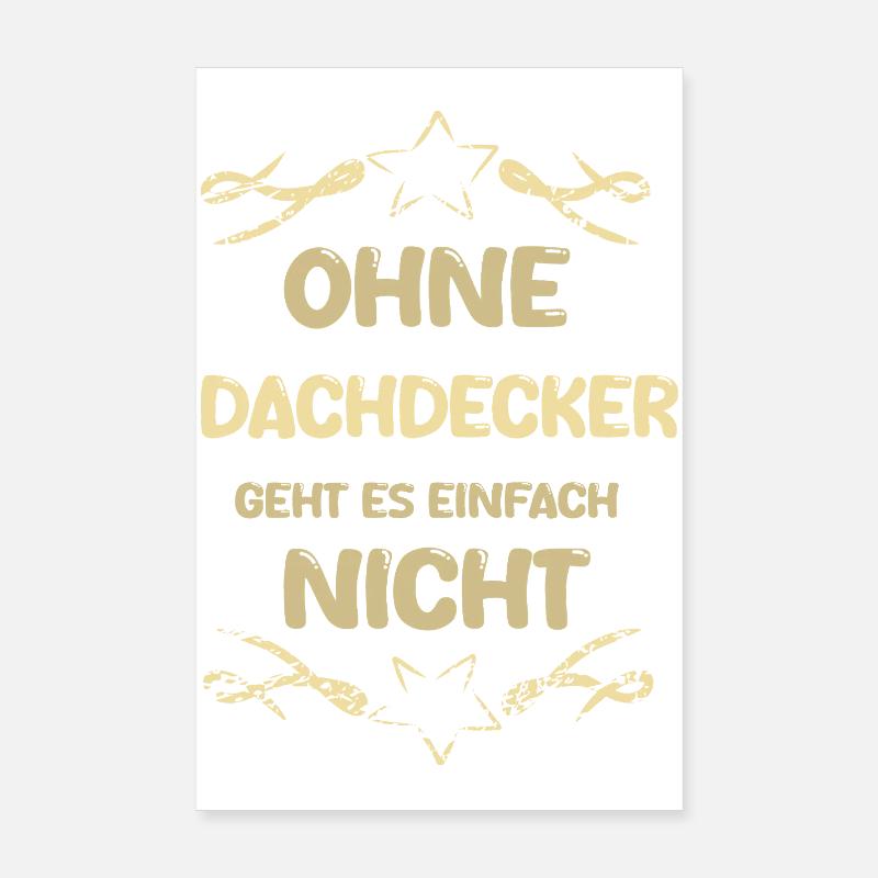 Roofer Poster 8" x 12" (20x30 cm)