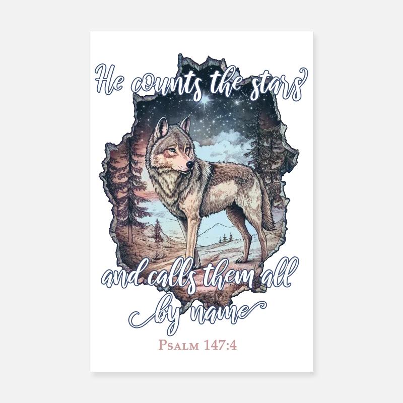 Wolf Christian Poster 20 x 30 cm