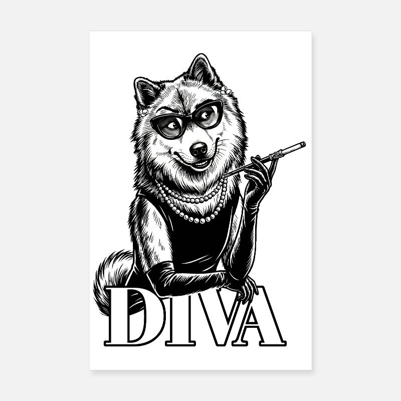 Eurasier | Diva Poster 20 x 30 cm