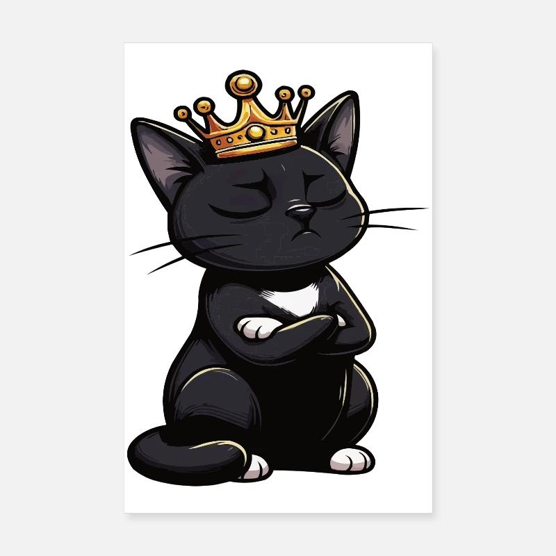 Drôle de chat chats chat amoureux chaton Poster 20 x 30 cm