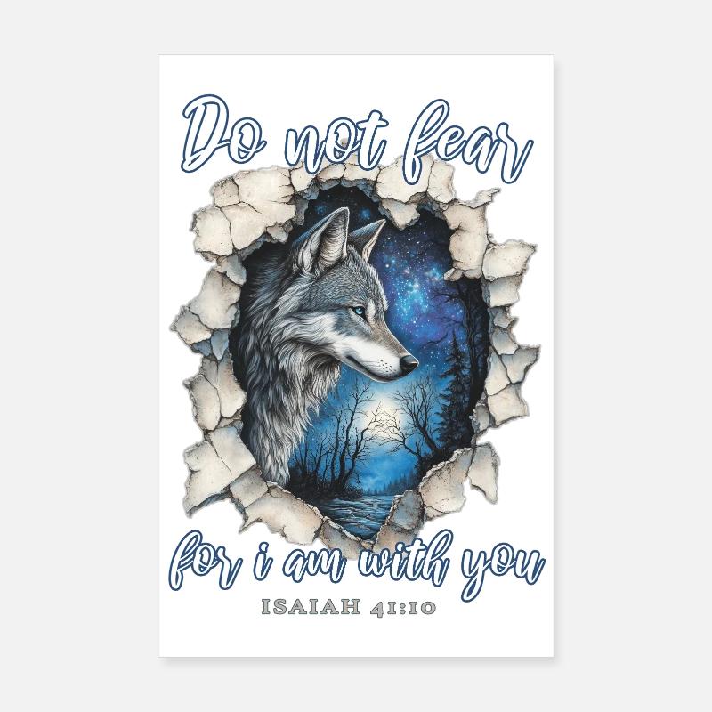 Wolf Christian Poster 8" x 12" (20x30 cm)