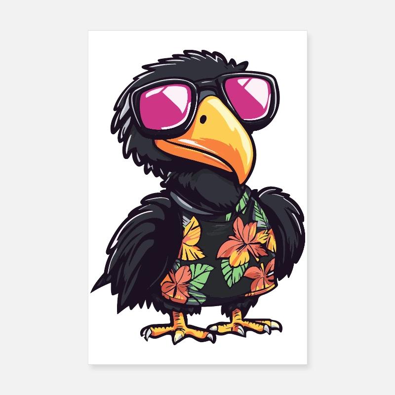 Harpy Bird Comic Holiday Poster 8" x 12" (20x30 cm)