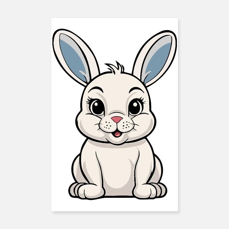 White Rabbit Poster 8" x 12" (20x30 cm)