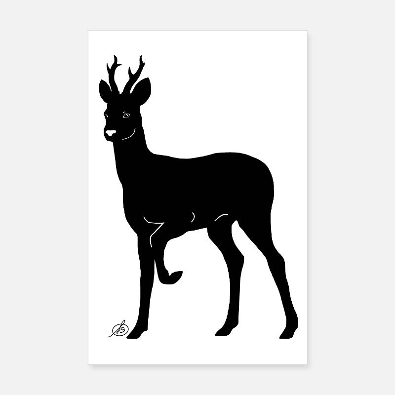 Rehbock Poster 20x30 cm