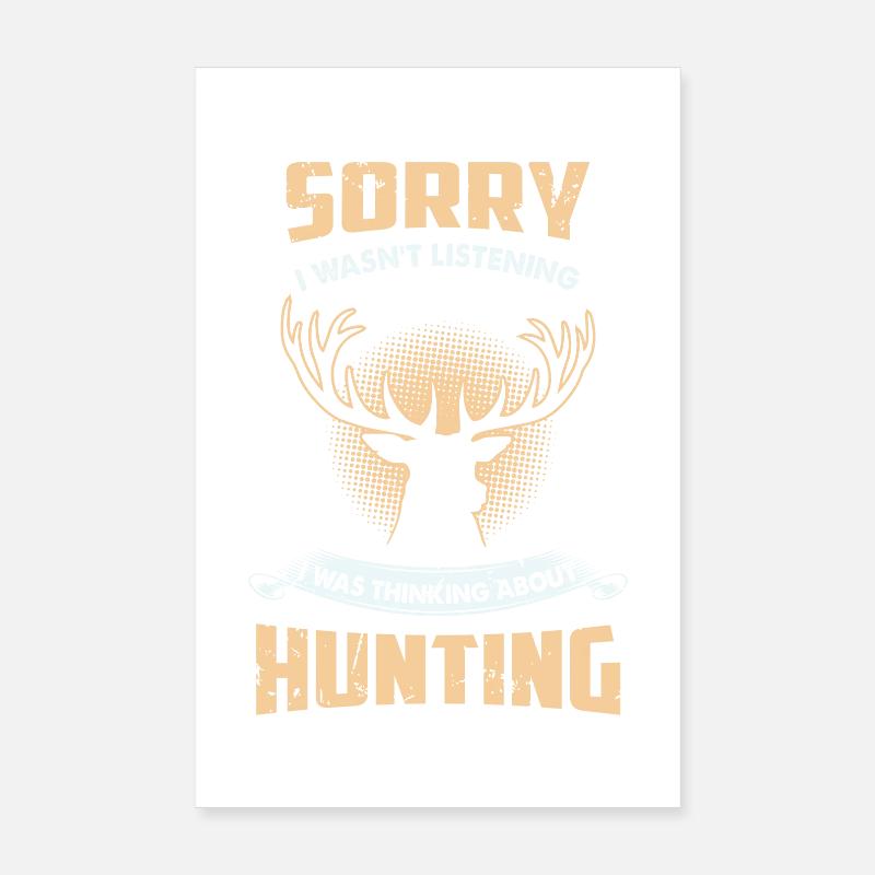 Funny Hunting Poster 8" x 12" (20x30 cm)