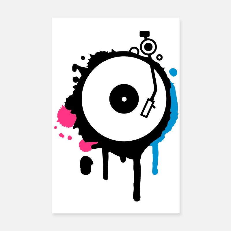 Turntable Graffiti Poster 20x30 cm