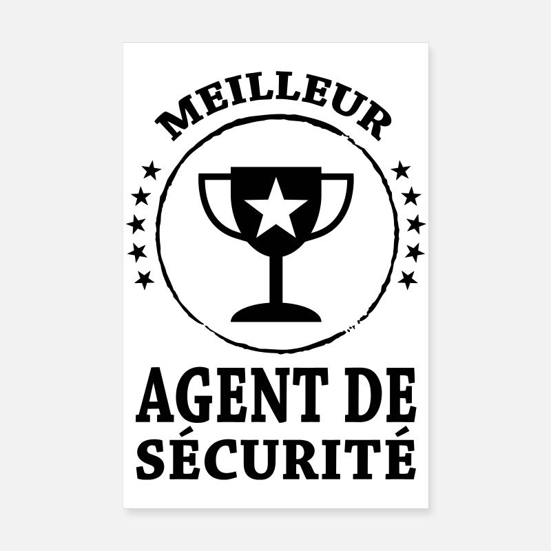 Agent de Sécurité Poster 20 x 30 cm