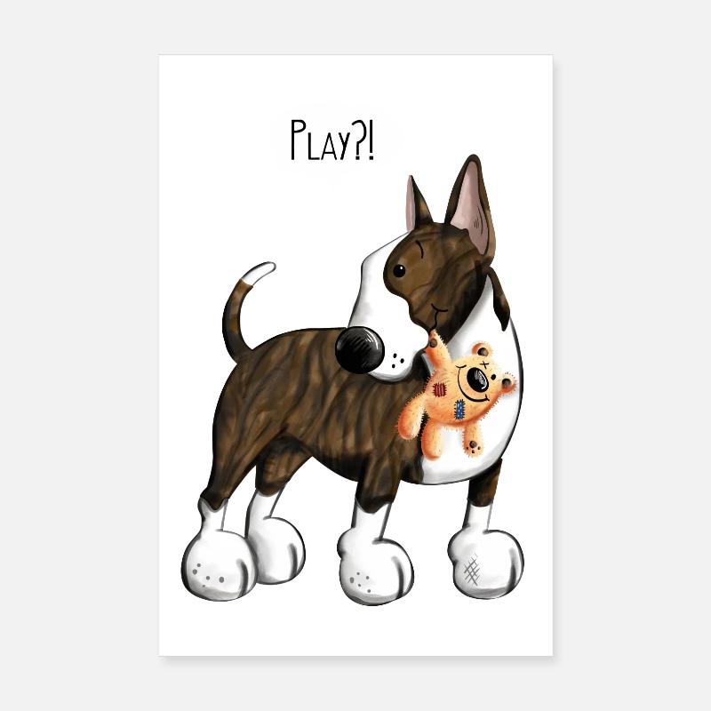 Mignon Bullterrier Poster 20 x 30 cm