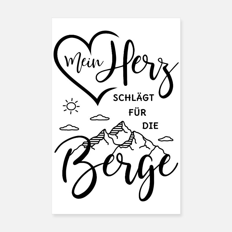 Berge Poster 20x30 cm