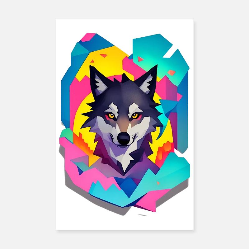 Wolf Poster 20x30 cm