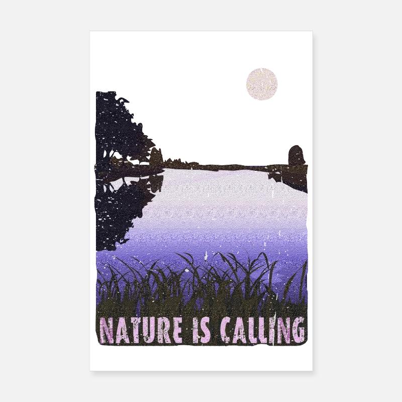 NATURE IS CALLING Image Night Mood Poster 8" x 12" (20x30 cm)