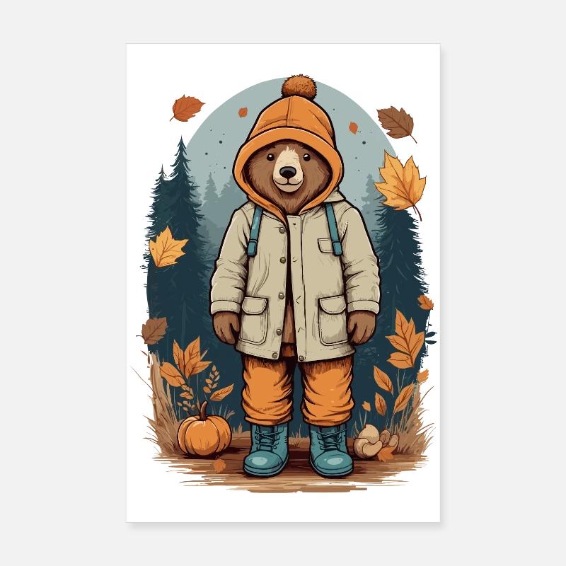 Ours mignon Poster 20 x 30 cm