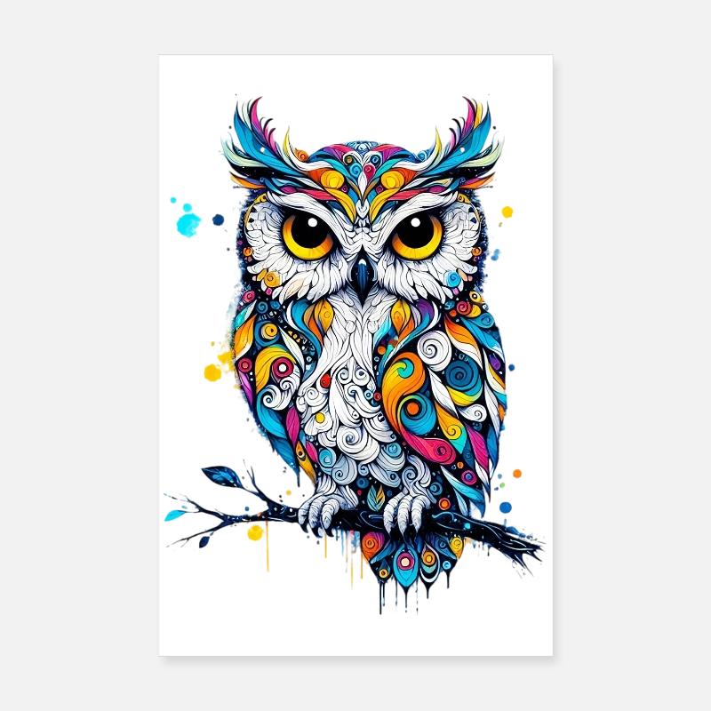 Eule Poster 20x30 cm