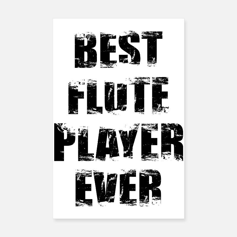 Flûtiste Poster 20 x 30 cm