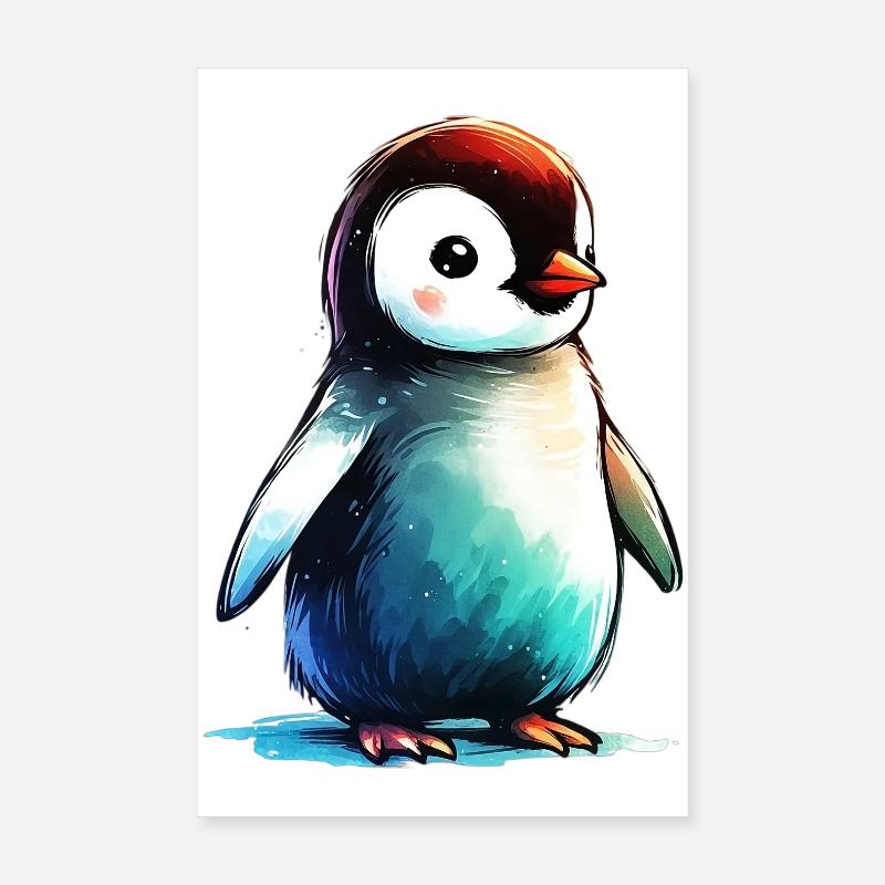 Pingouin Poster 20 x 30 cm