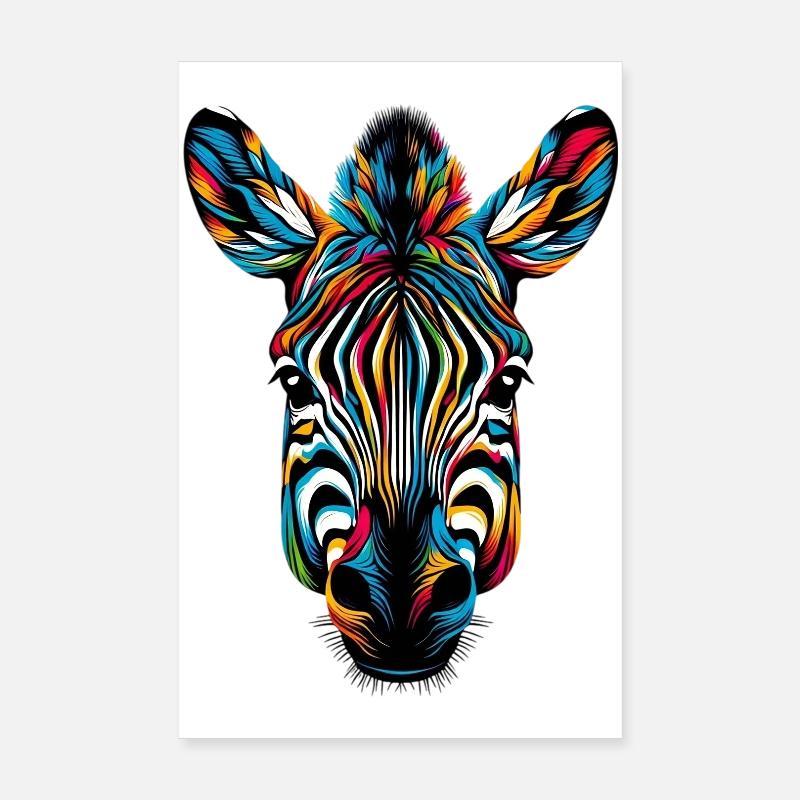 Zebra Poster 20x30 cm