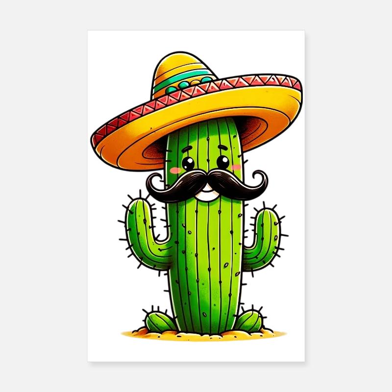 Kaktus Poster 20x30 cm