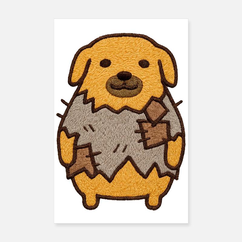 Welpe Nudaeng Poster 20x30 cm