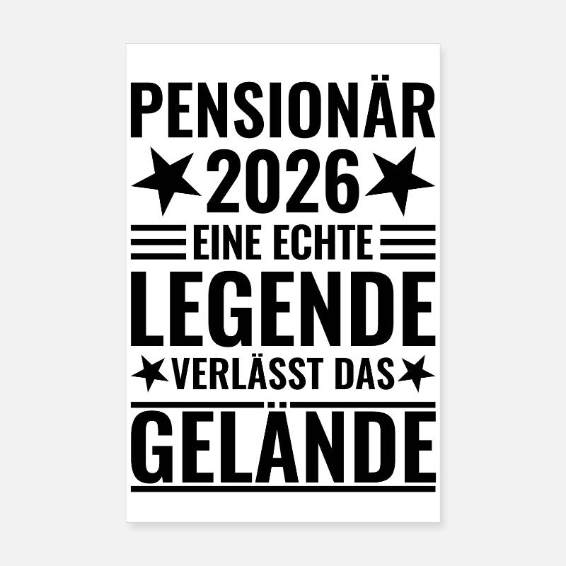 Retraité 2026 - Une légende quitte le site Poster 20 x 30 cm