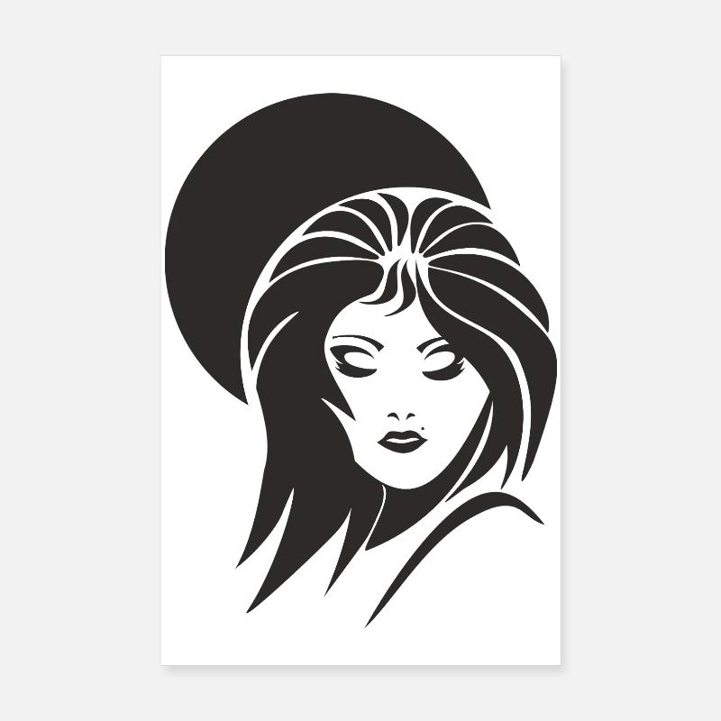 Frauengesicht_003 Poster 20 x 30 cm