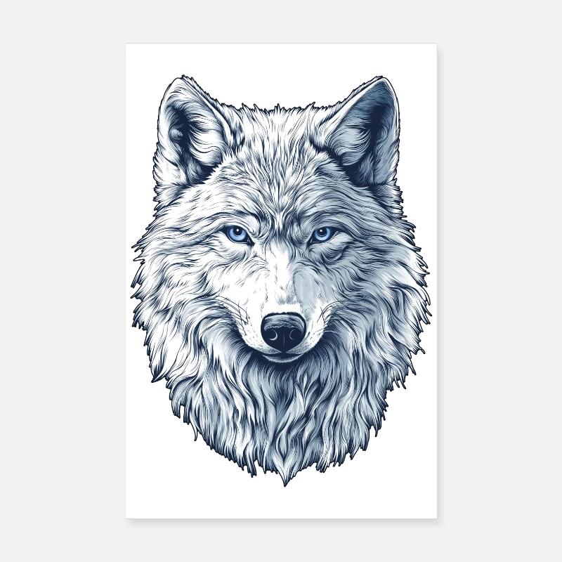 Arctic wolf Poster 8" x 12" (20x30 cm)