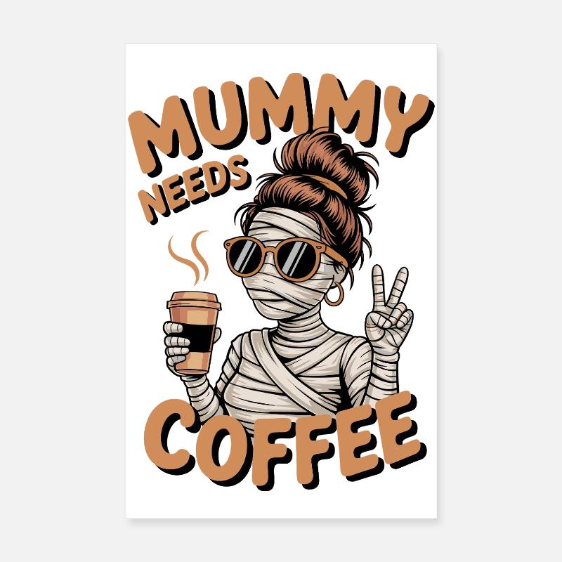 Mutter Mutterschaft Humor Mama Mama Kaffee Poster 20x30 cm