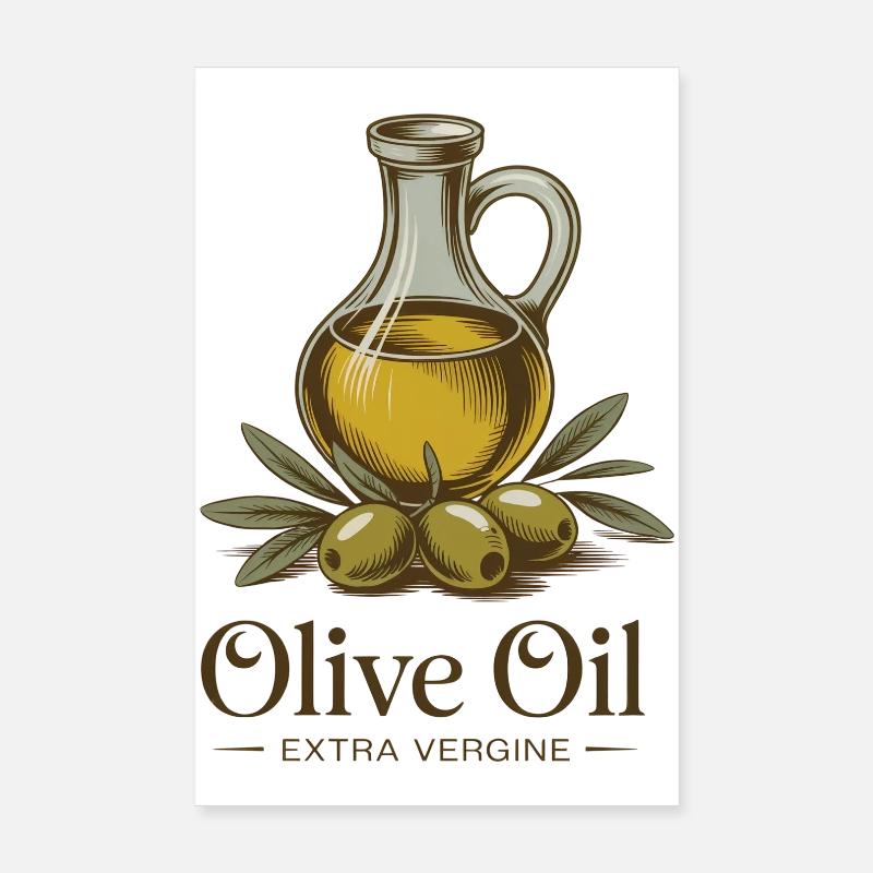 Olivenöl Poster 20x30 cm
