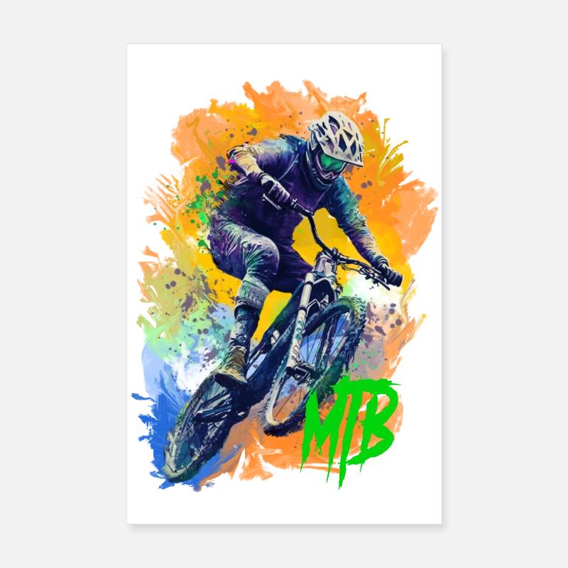 Vélo VTT Poster 20 x 30 cm