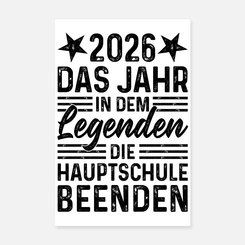 2026 Fin de l’année à la Legends Hauptschule Poster 20 x 30 cm