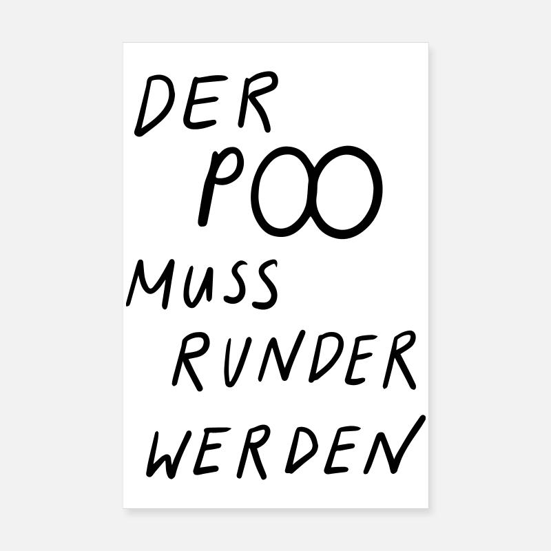 Les fesses doivent devenir plus rondes Poster 20 x 30 cm
