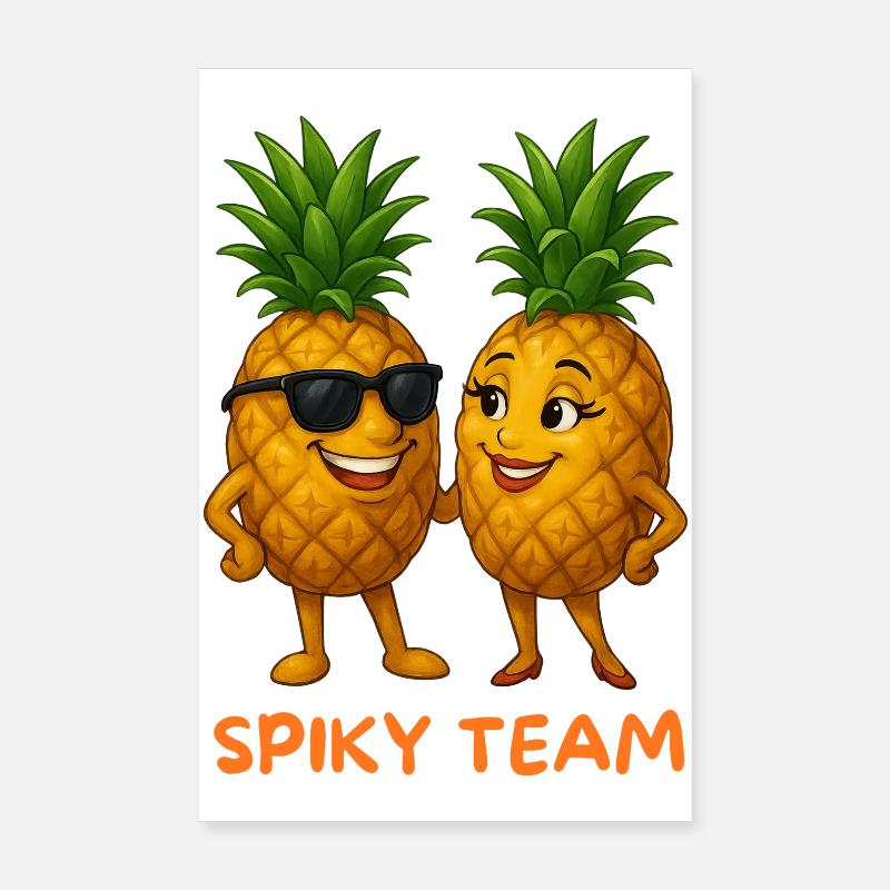 Duo Ananas Épicé Poster 20 x 30 cm