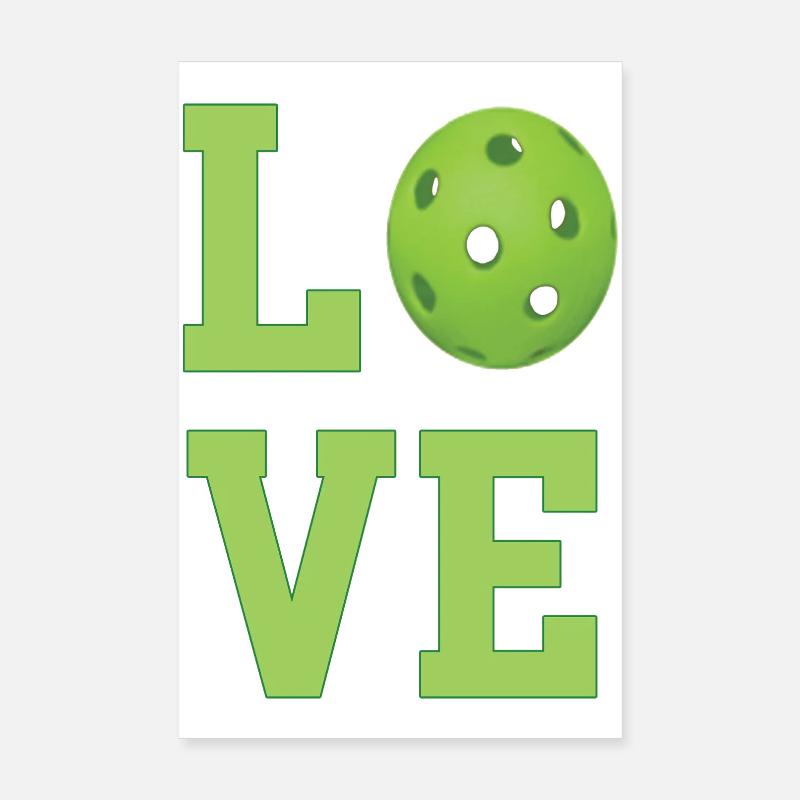 Pickleball-Liebe Poster 20x30 cm