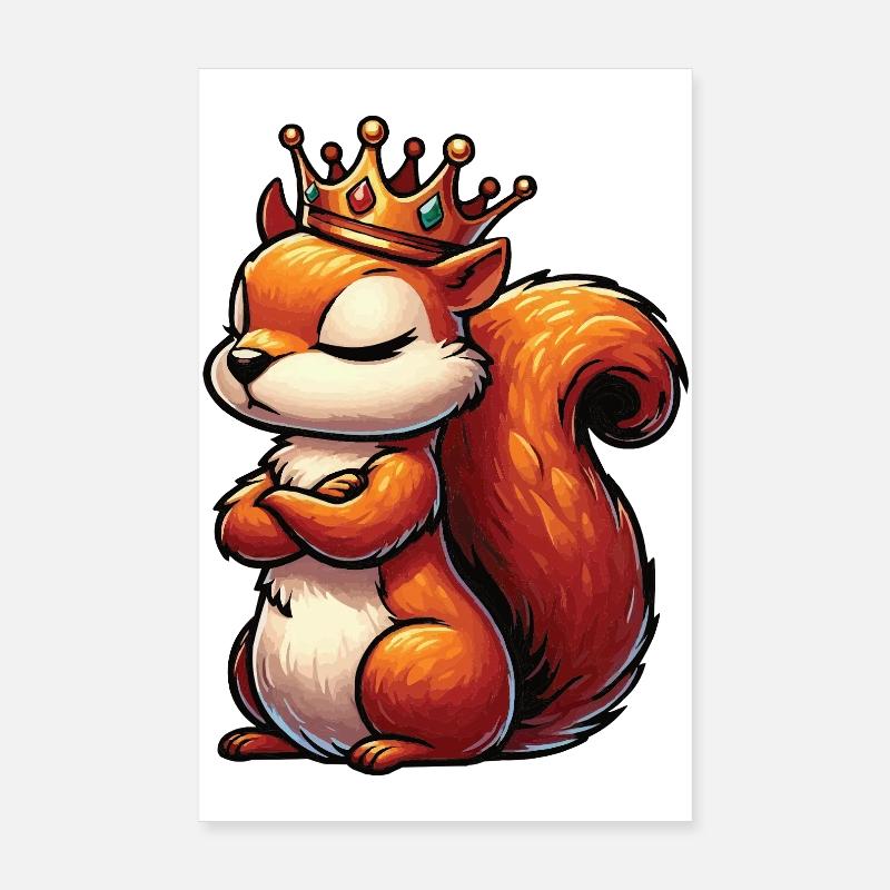 Eichhörnchen Eichhorn Eichhörnchenliebhaber Nager Poster 20x30 cm