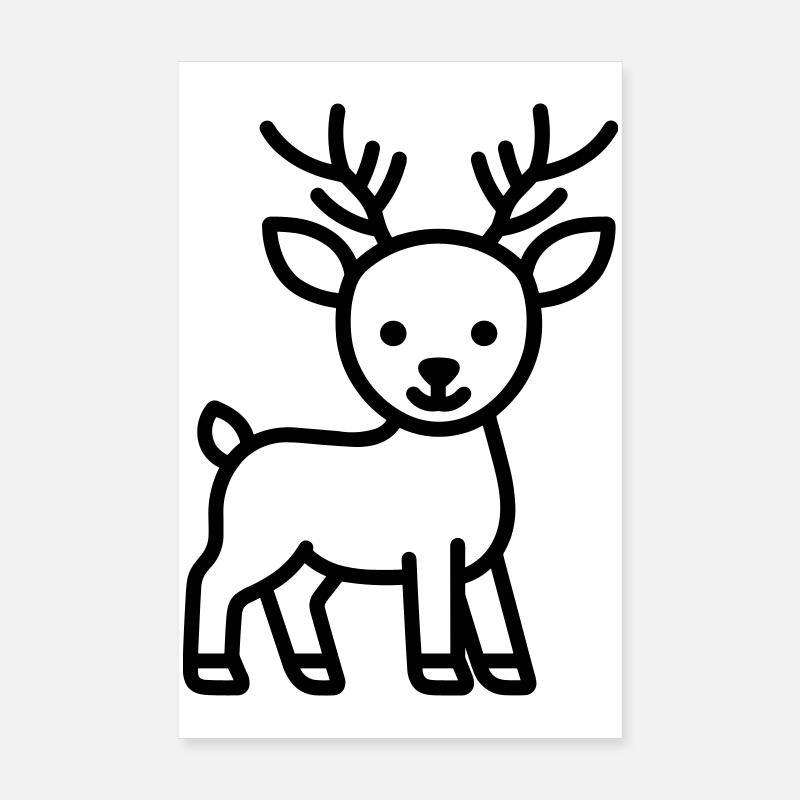 hjort Poster 20x30 cm