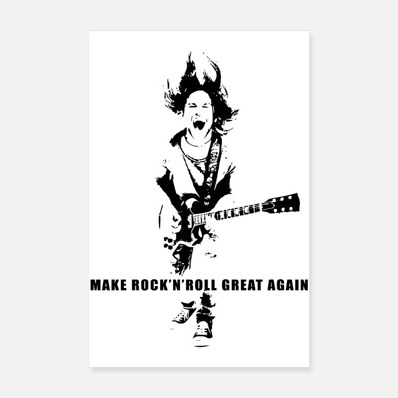 Make Rock'n'Roll Great Again Poster 20 x 30 cm