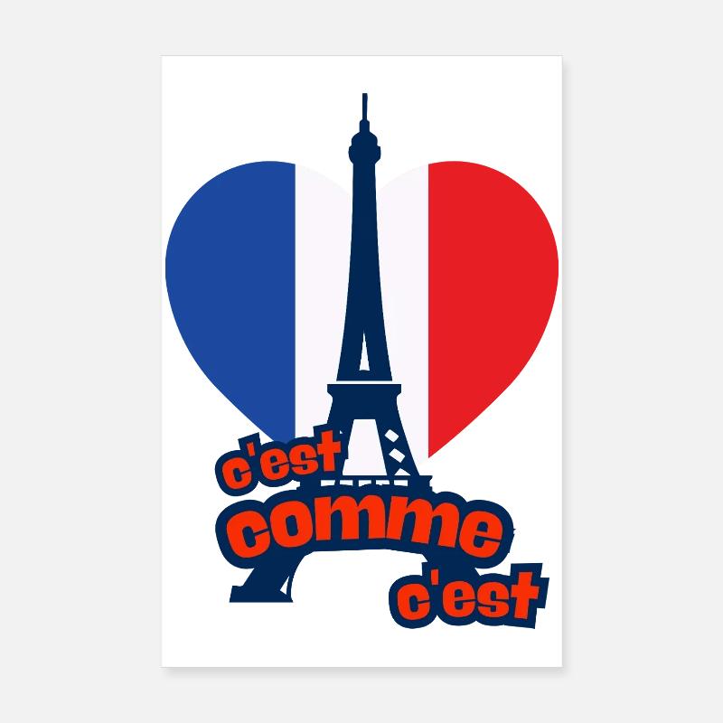 c'est as c'est – Frankreich Poster 20x30 cm